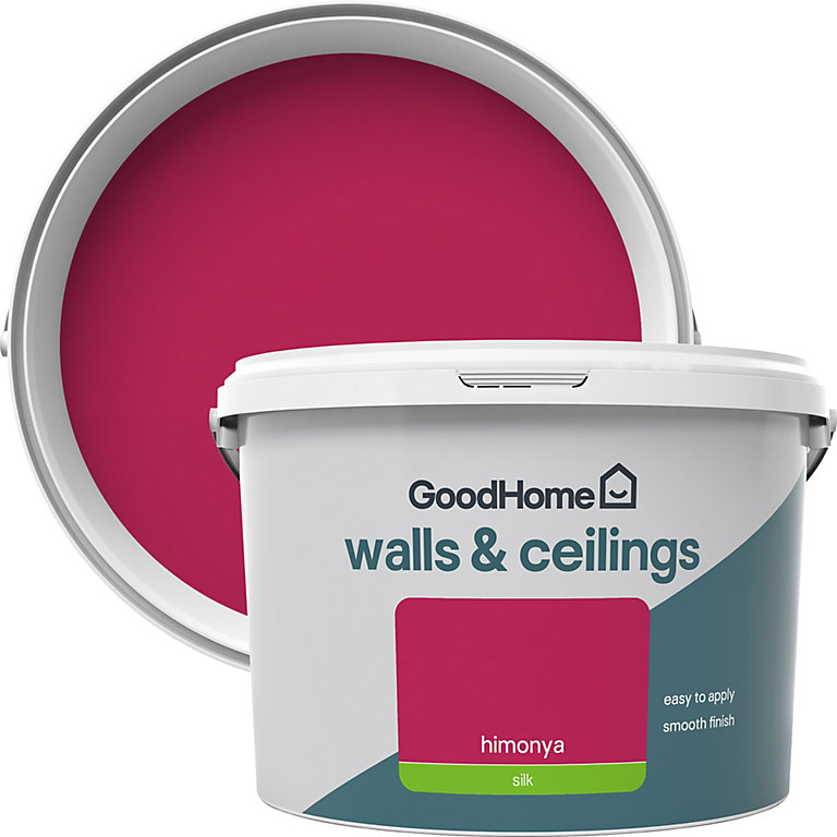 Product image for GoodHome Walls & ceilings Himonya Silk Emulsion paint, 2.5L