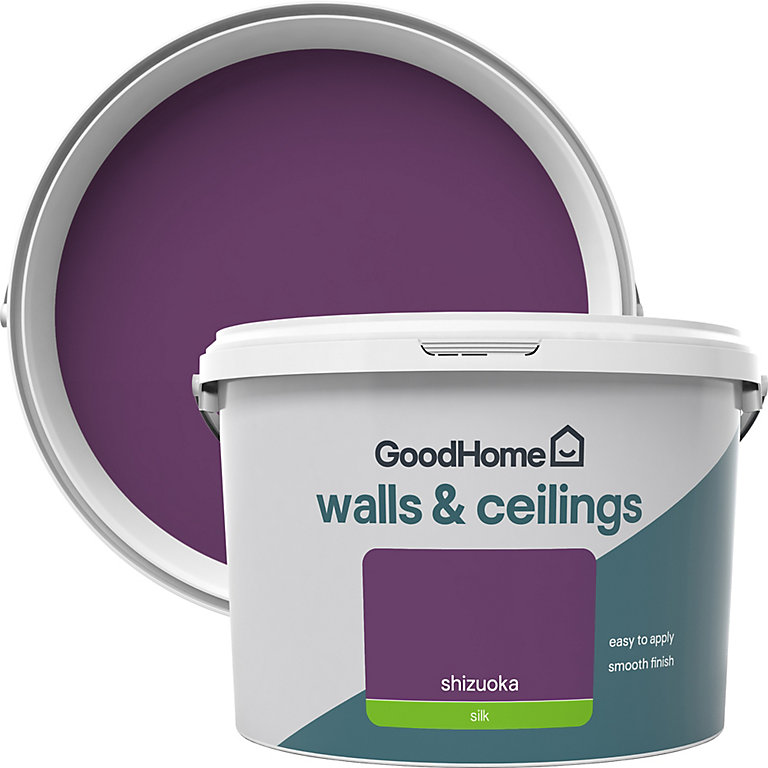 Product image for GoodHome Walls & ceilings Shizuoka Silk Emulsion paint, 2.5L
