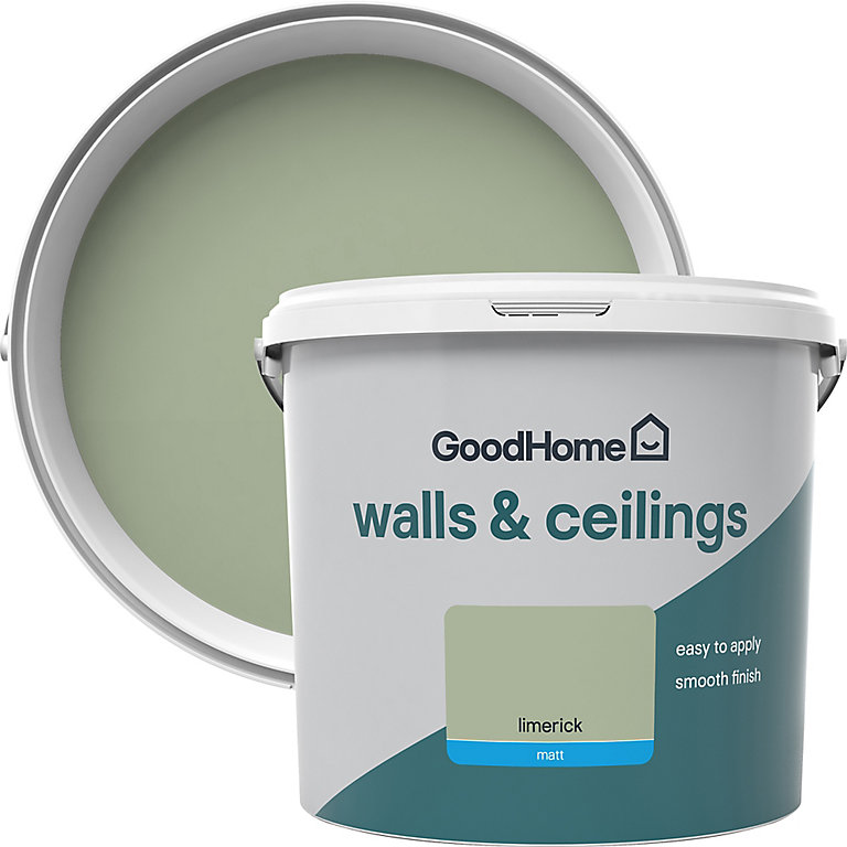 Product image for GoodHome Walls & ceilings Limerick Matt Emulsion paint, 5L