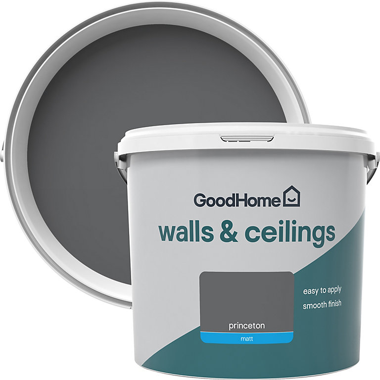 Product image for GoodHome Walls & ceilings Princeton Matt Emulsion paint, 5L