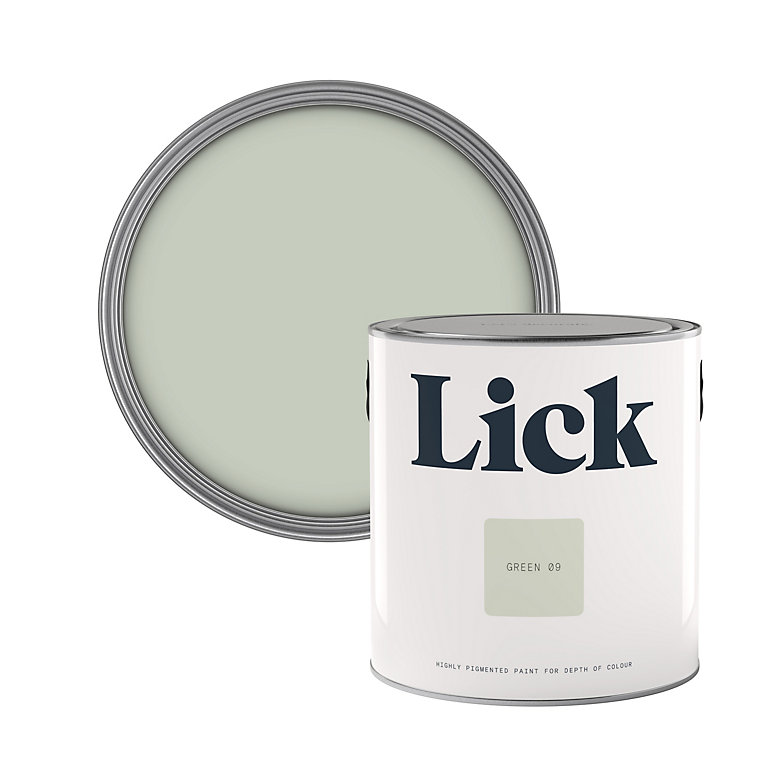Product image for Lick Green 09 Matt Emulsion paint, 2.5L