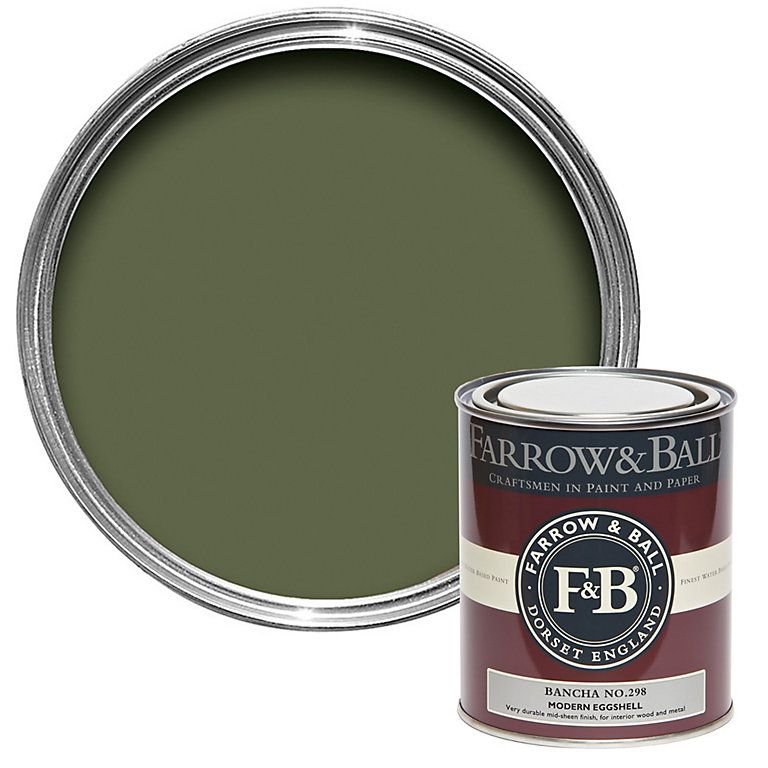 Product image for Farrow & Ball Modern Bancha No.298 Eggshell Paint, 750ml