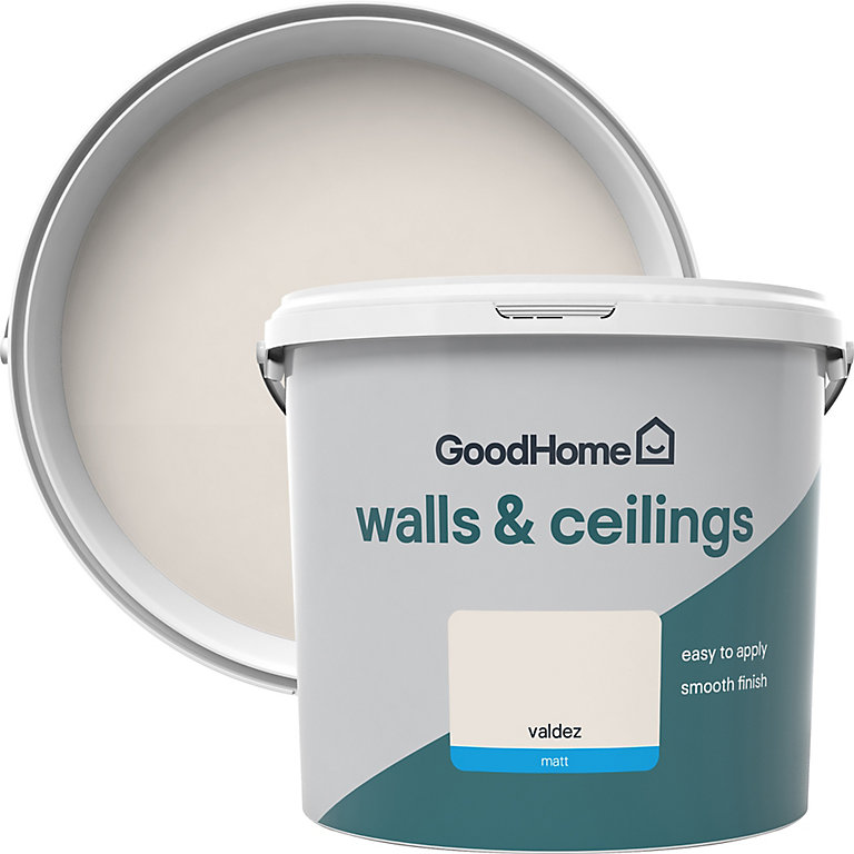 Product image for GoodHome Walls & ceilings Valdez Matt Emulsion paint, 5L