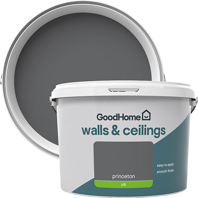 Product image for GoodHome Walls & ceilings Princeton Silk Emulsion paint, 2.5L