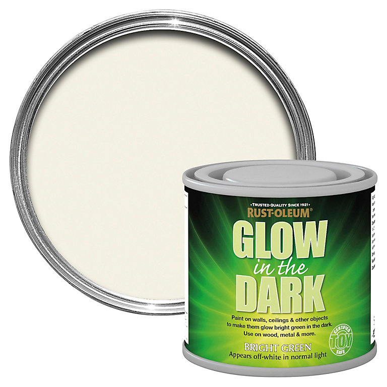 Product image for Rust-Oleum White Matt Multi-surface Glow in the dark paint, 125ml