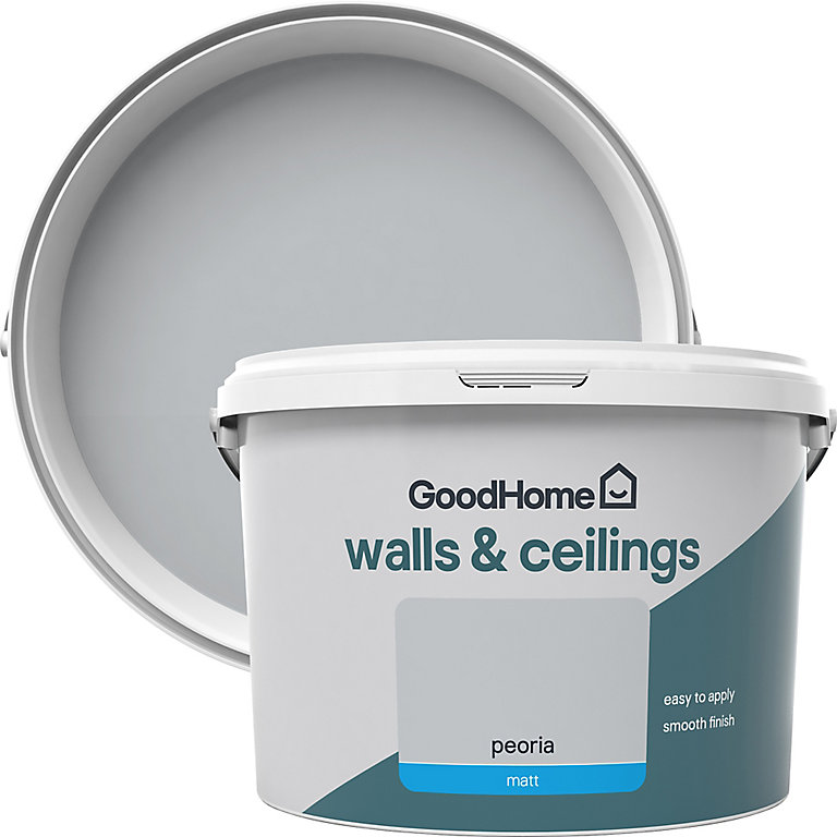 Product image for GoodHome Walls & ceilings Peoria Matt Emulsion paint, 2.5L