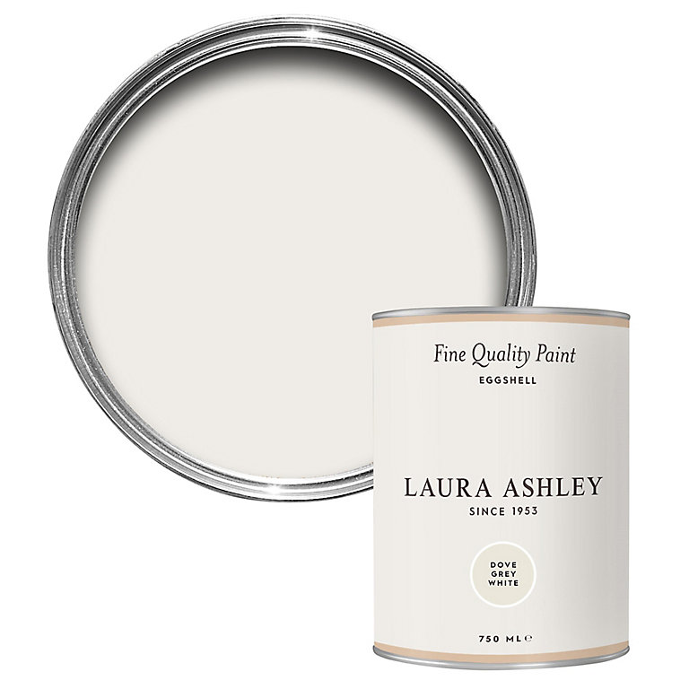 Product image for Laura Ashley Dove Grey White Eggshell Emulsion paint, 750ml