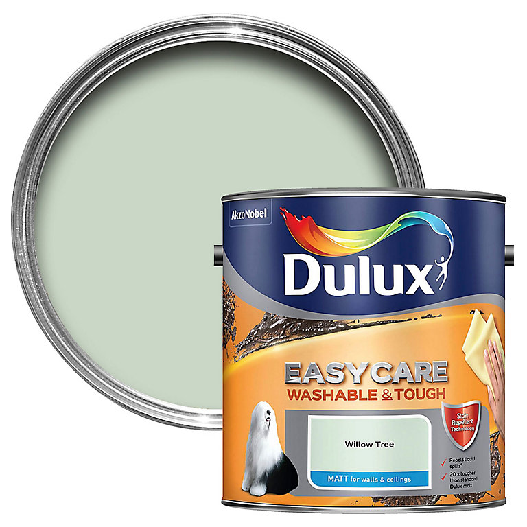 Product image for Dulux Easycare Willow tree Matt Emulsion paint, 2.5L