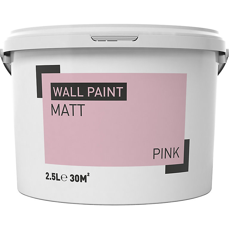 Product image for Pink Matt Emulsion paint, 2.5L