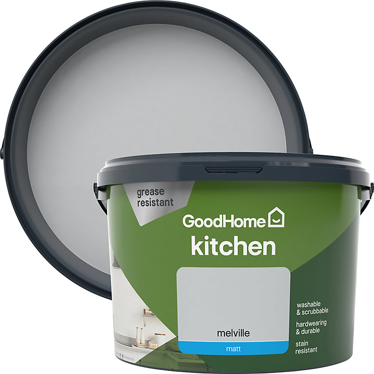 Product image for GoodHome Kitchen Melville Matt Emulsion paint, 2.5L