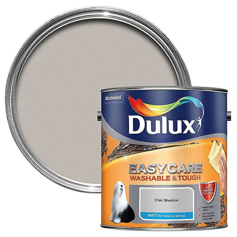 Image of Dulux Easycare Chic shadow Matt Emulsion paint, 2.5L