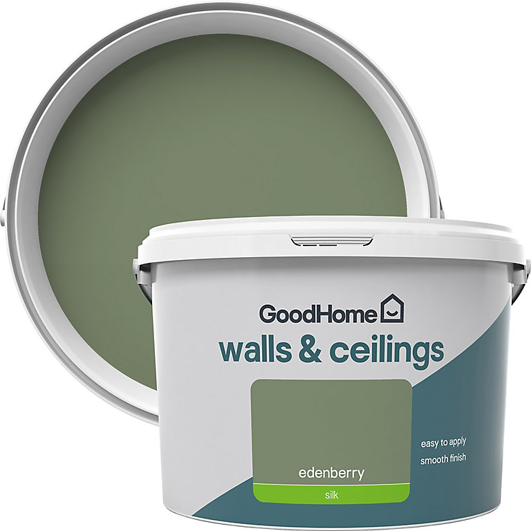 Product image for GoodHome Walls & ceilings Edenberry Silk Emulsion paint, 2.5L