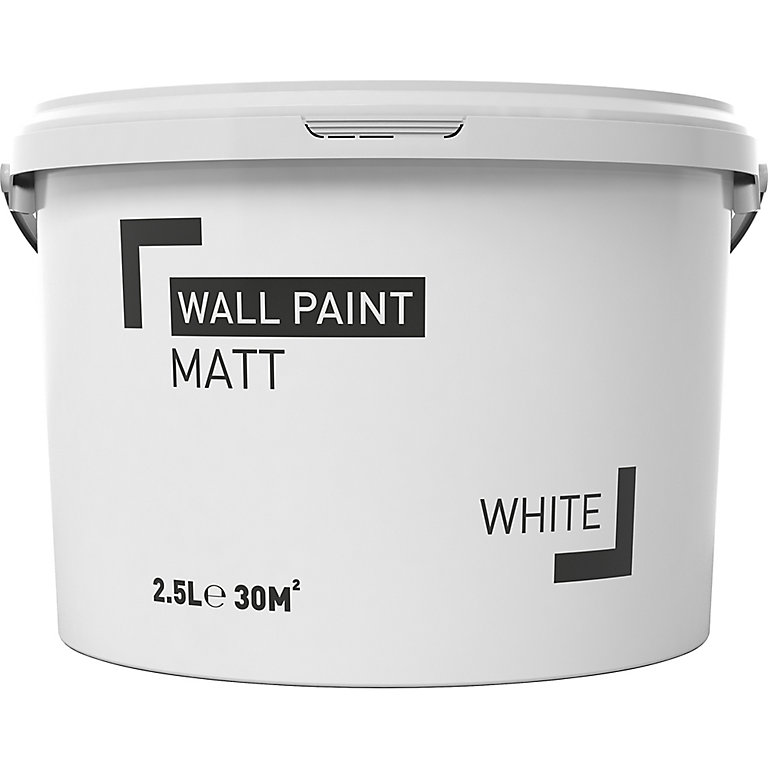 Product image for White Matt Emulsion paint, 2.5L