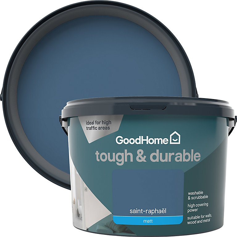 Product image for GoodHome Tough & Durable Saint-raphaël Matt Emulsion paint, 2.5L