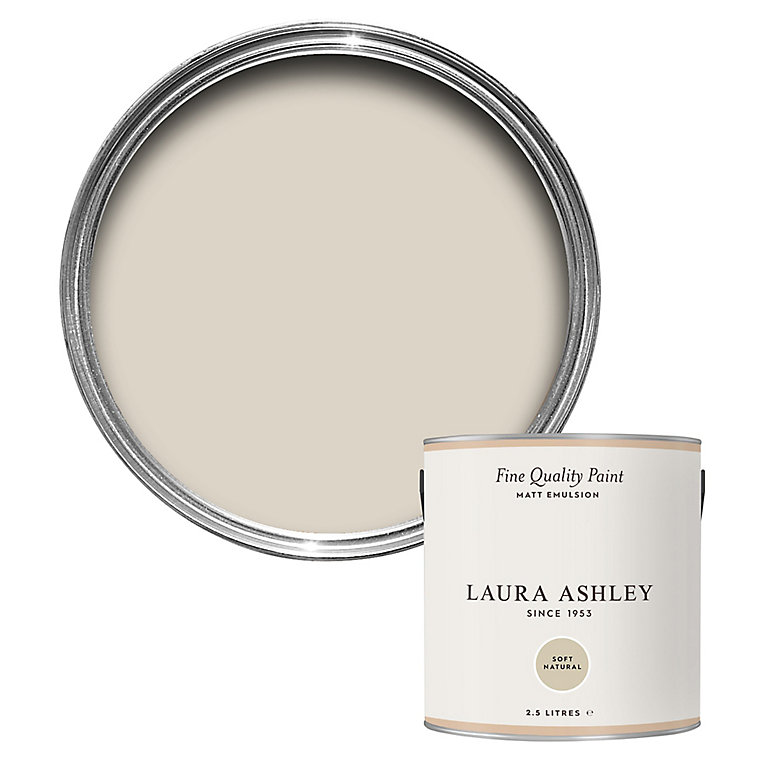 Product image for Laura Ashley Soft Natural Matt Emulsion paint, 2.5L