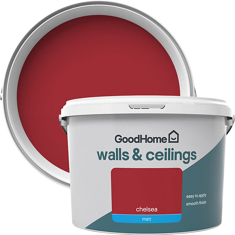 Product image for GoodHome Walls & ceilings Chelsea Matt Emulsion paint, 2.5L