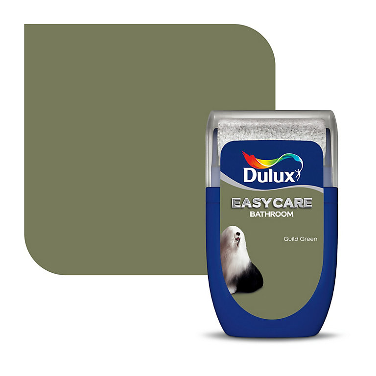 Product image for Dulux Easycare Bathroom Guild Green Soft sheen Wall paint, 30ml