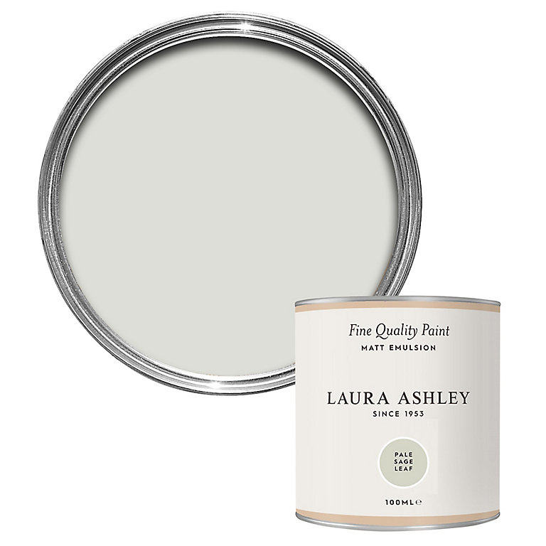 Product image for Laura Ashley Pale Sage Leaf Matt Emulsion paint, 100ml