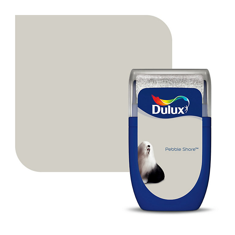 Product image for Dulux Standard Pebble shore Matt Emulsion paint, 30ml Tester pot
