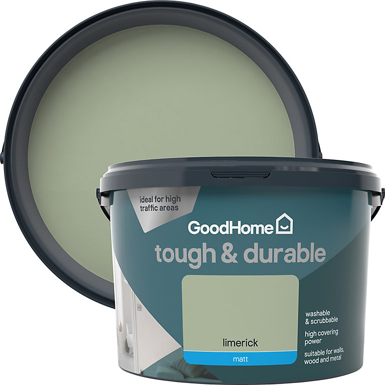 Product image for GoodHome Durable Limerick Matt Emulsion paint, 2.5L