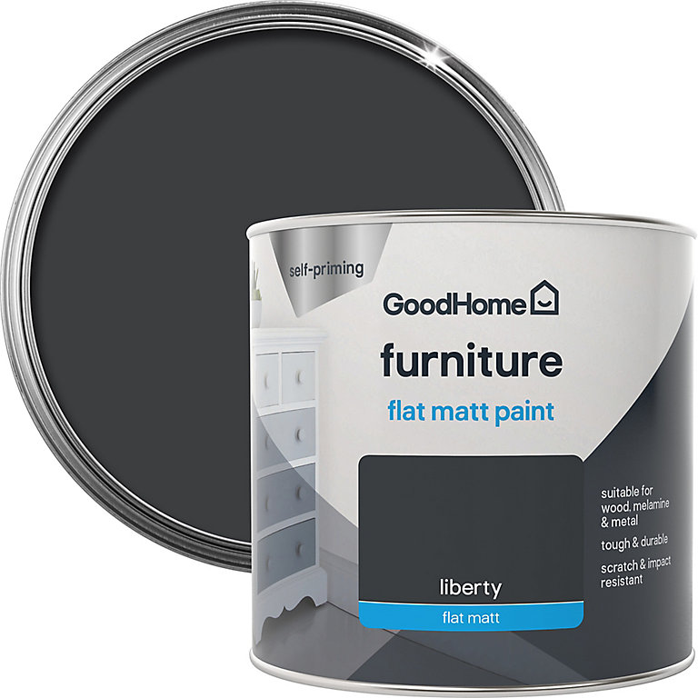 Product image for GoodHome Liberty Flat matt Furniture paint, 500ml