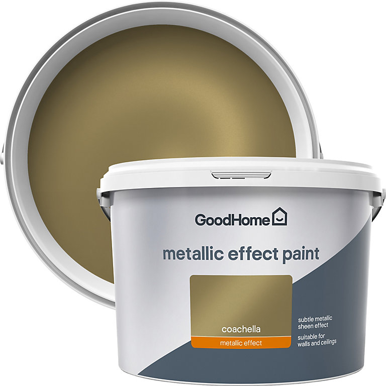 Product image for GoodHome Feature wall Coachella Metallic effect Emulsion paint, 2L