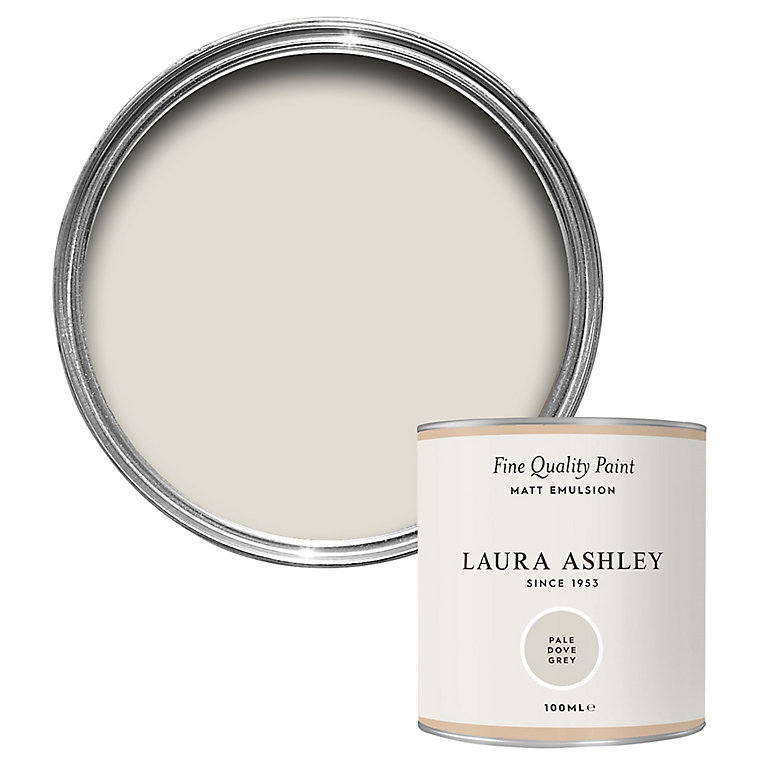 Product image for Laura Ashley Pale Dove Grey Matt Emulsion paint, 100ml