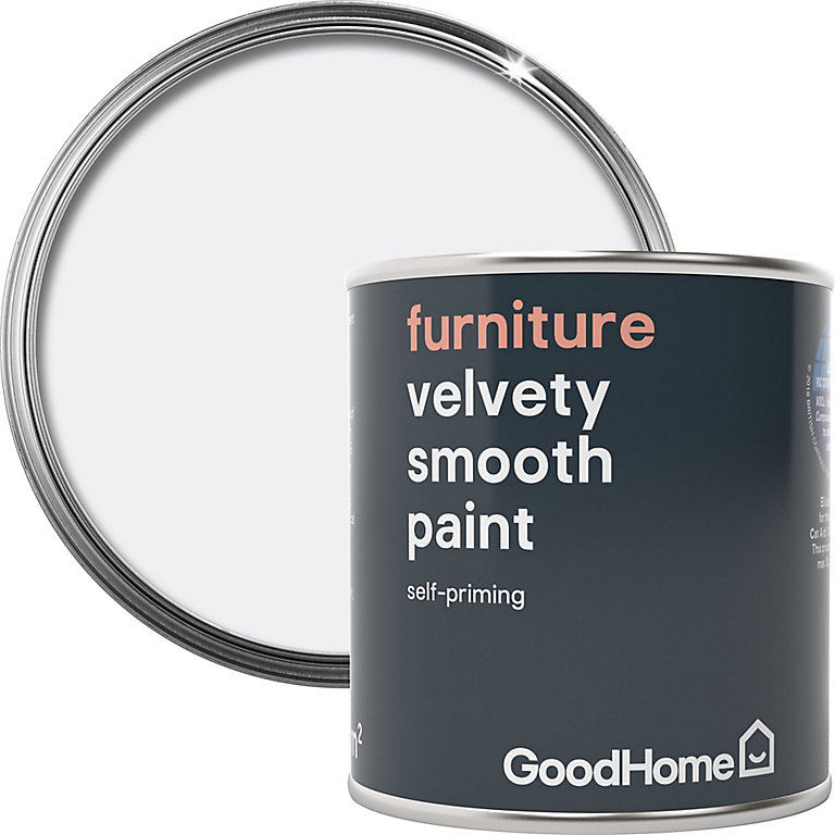 Product image for GoodHome North pole (Brilliant white) Matt Furniture paint, 125ml