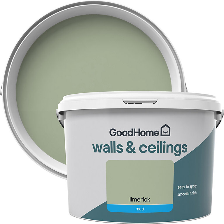 Product image for GoodHome Walls & ceilings Limerick Matt Emulsion paint, 2.5L