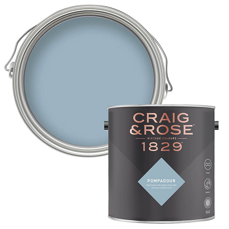 Product image for Craig & Rose 1829 Pompadour Chalky Emulsion paint, 2.5L