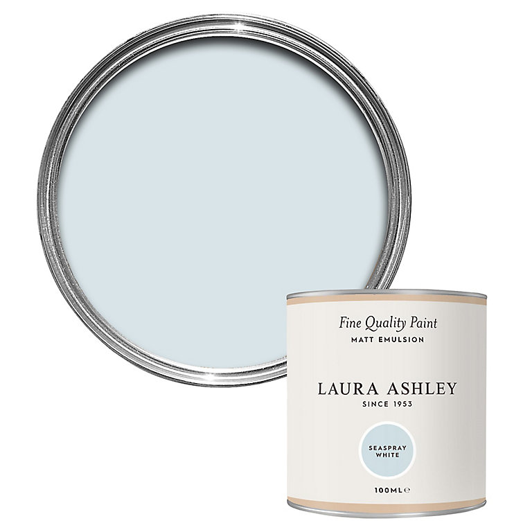 Product image for Laura Ashley Seaspray White Matt Emulsion paint, 100ml