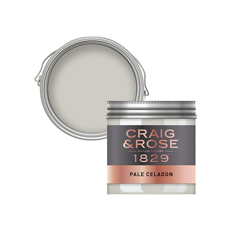 Product image for Craig & Rose 1829 Pale Celadon Chalky Emulsion paint, 50ml