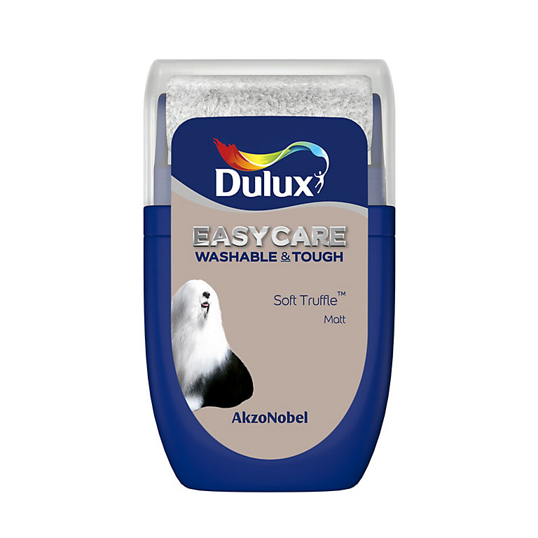 Product image for Dulux Easycare Soft truffle Matt Emulsion paint, 30ml Tester pot