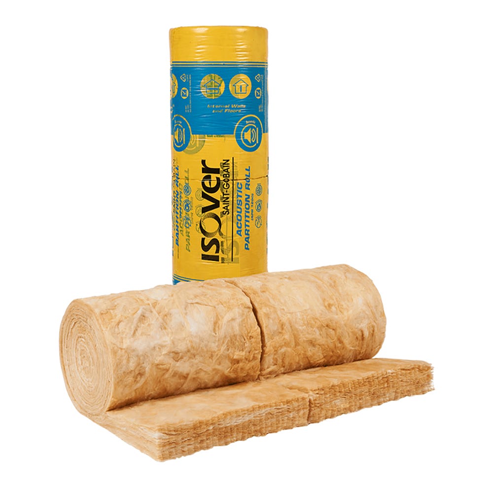 Product image for 25mm Isover APR 1200 2/600mm X 20m Acoustic Partition Roll (24m²)