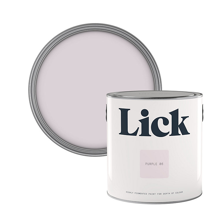 Product image for Lick Purple 06 Matt Emulsion paint, 2.5L