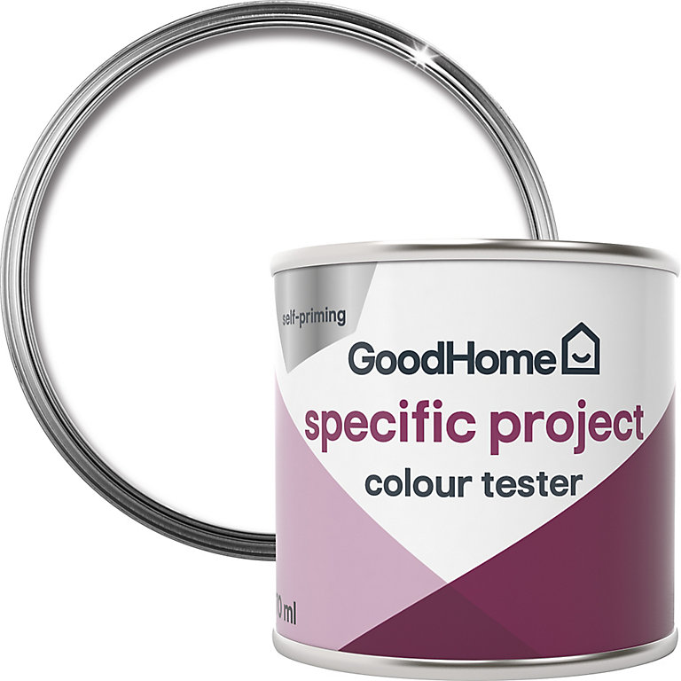 Image of GoodHome Specific project North pole (Brilliant white) Matt Multi-surface paint, 70ml Tester pot