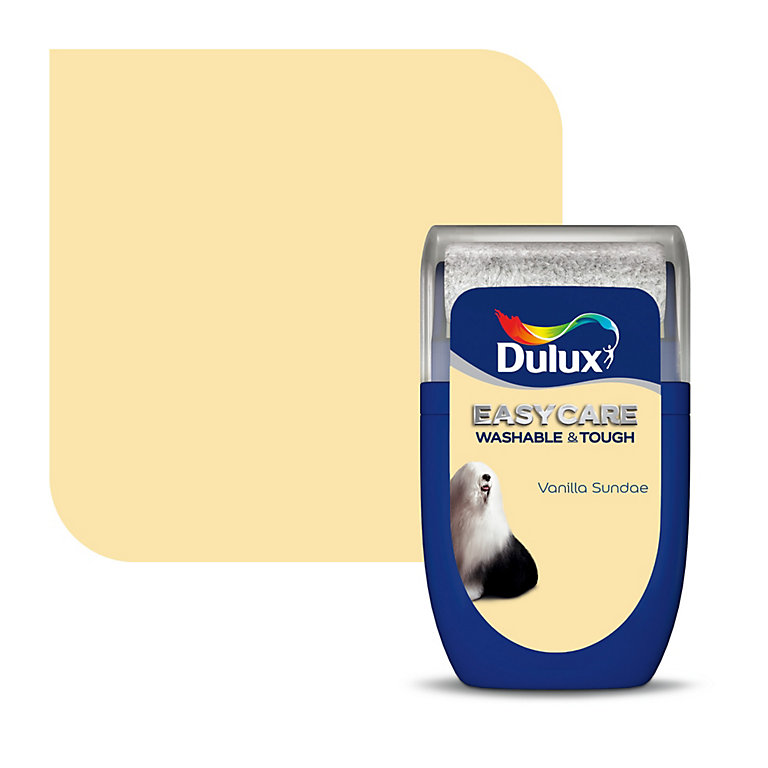 Product image for Dulux Easycare Vanilla sundae Matt Emulsion paint, 30ml Tester pot