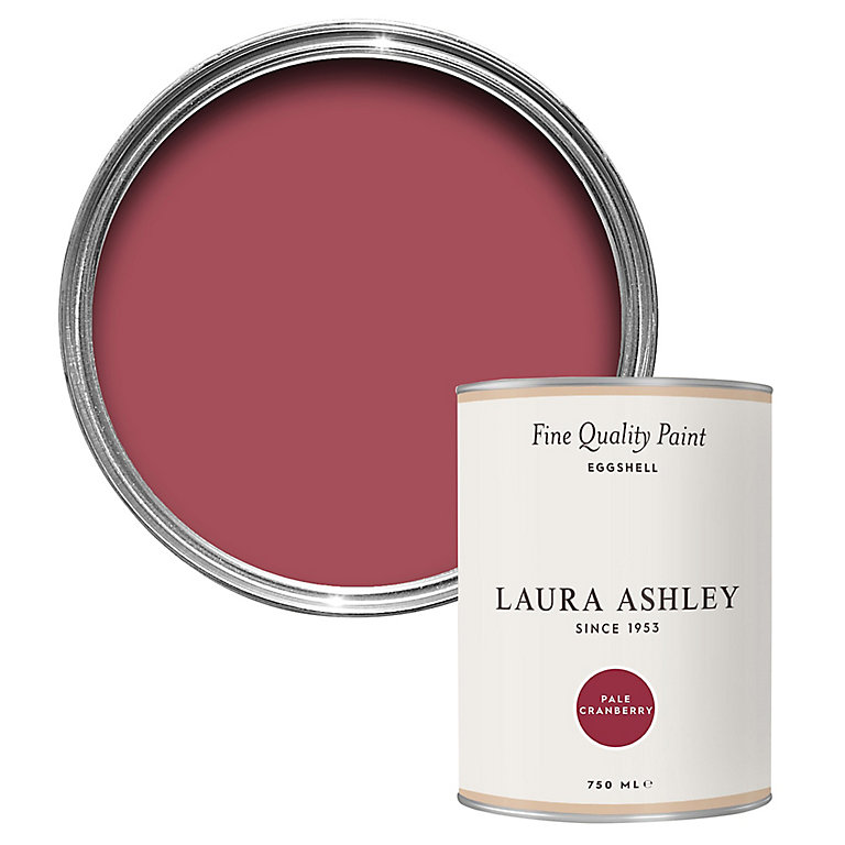 Product image for Laura Ashley Pale Cranberry Eggshell Emulsion paint, 750ml