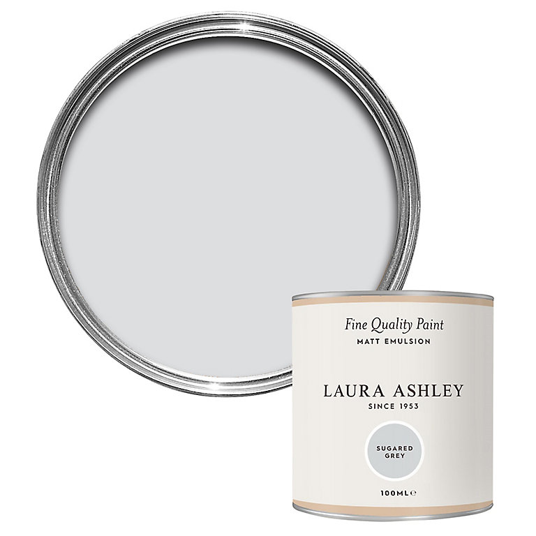 Product image for Laura Ashley Sugared Grey Matt Emulsion paint, 100ml