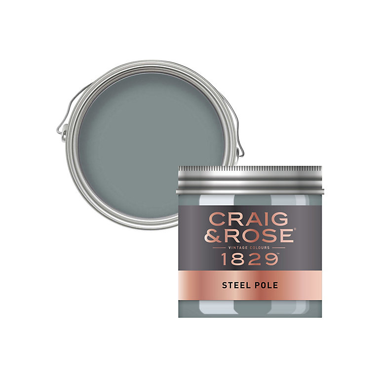 Product image for Craig & Rose 1829 Steel Pole Chalky Emulsion paint, 50ml