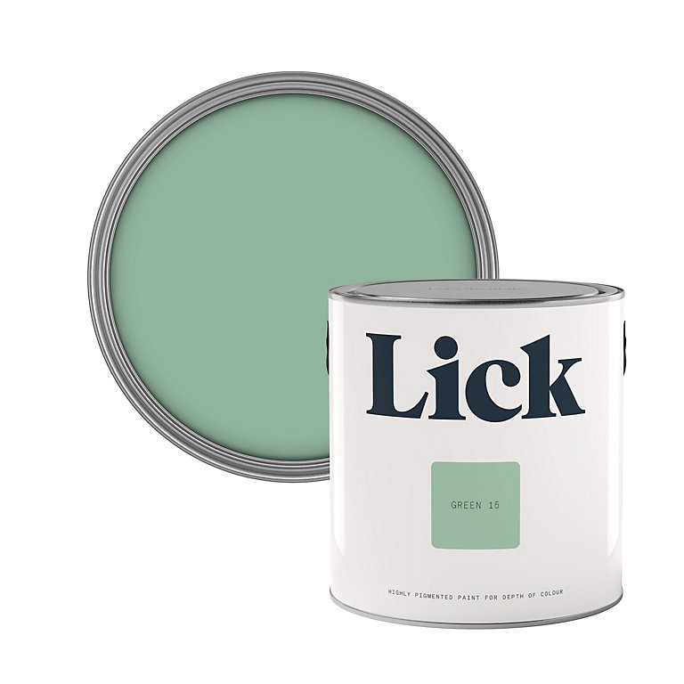 Product image for Lick Green 15 Matt Emulsion paint, 2.5L