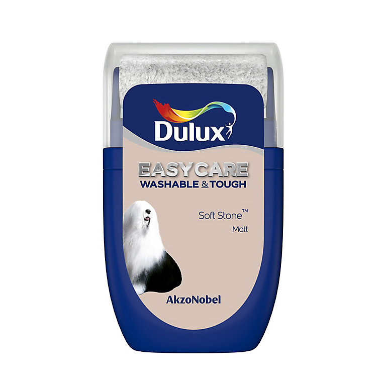 Product image for Dulux Easycare Soft stone Matt Emulsion paint, 30ml Tester pot