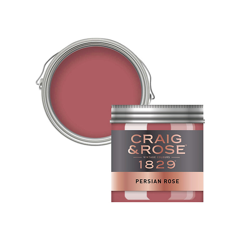 Product image for Craig & Rose 1829 Persian Rose Chalky Emulsion paint, 50ml