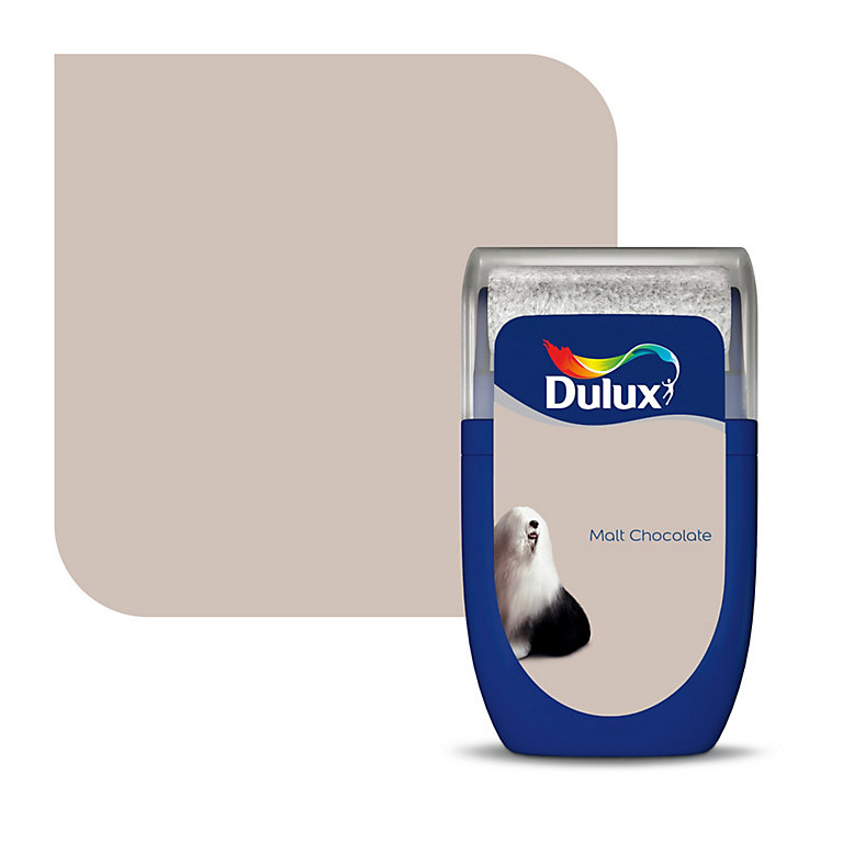 Product image for Dulux Standard Malt chocolate Matt Emulsion paint, 30ml Tester pot