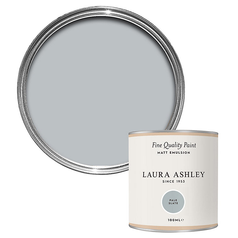 Product image for Laura Ashley Pale Slate Matt Emulsion paint, 100ml