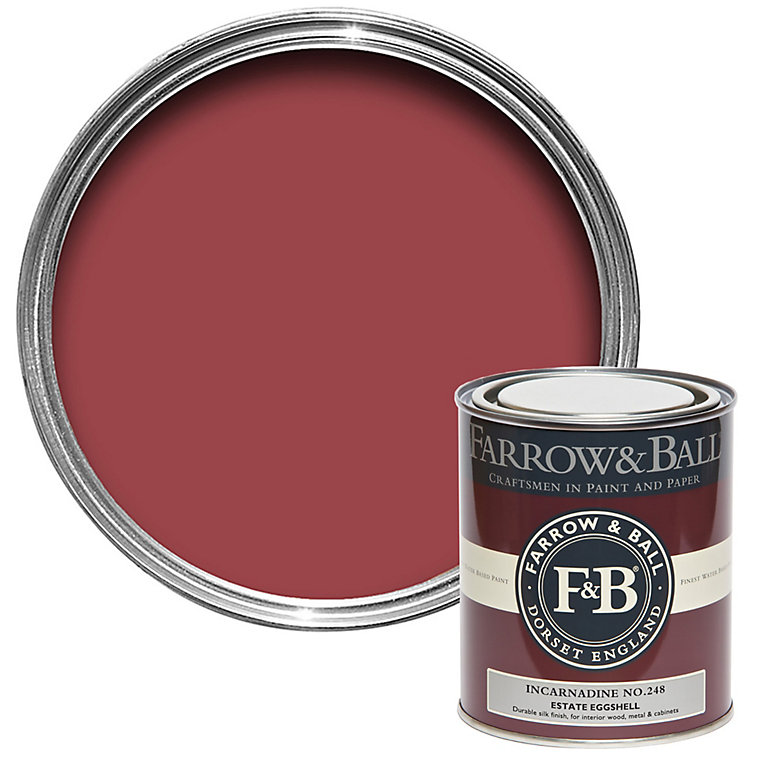 Product image for Farrow & Ball Estate Incarnadine No.248 Eggshell Paint, 750ml