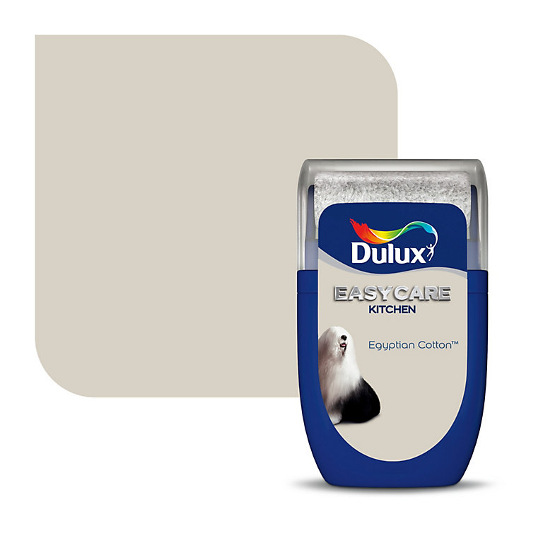 Product image for Dulux Easycare Kitchen Egyptian cotton Matt Emulsion paint, 30ml Tester pot