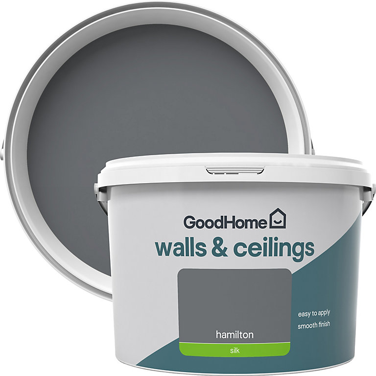 Product image for GoodHome Walls & ceilings Hamilton Silk Emulsion paint, 2.5L