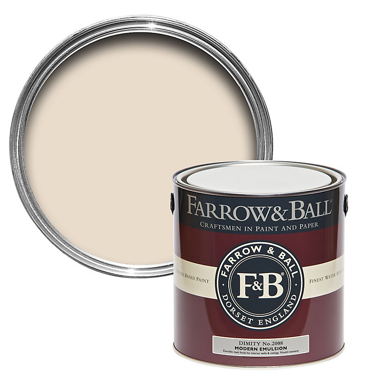 Product image for Farrow & Ball Modern Dimity No.2008 Matt Emulsion paint, 2.5L