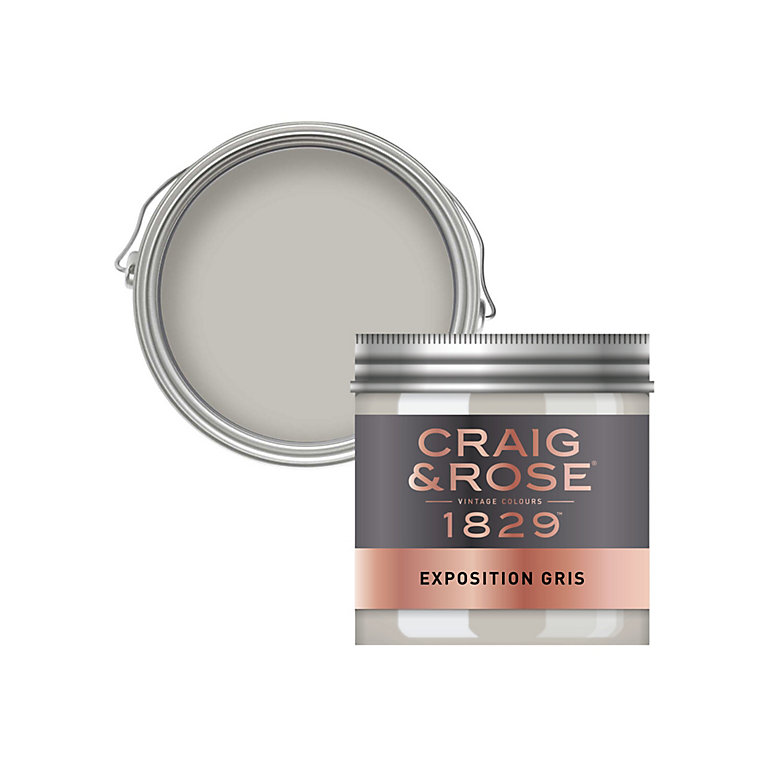 Product image for Craig & Rose 1829 Exposition Gris Chalky Emulsion paint, 50ml